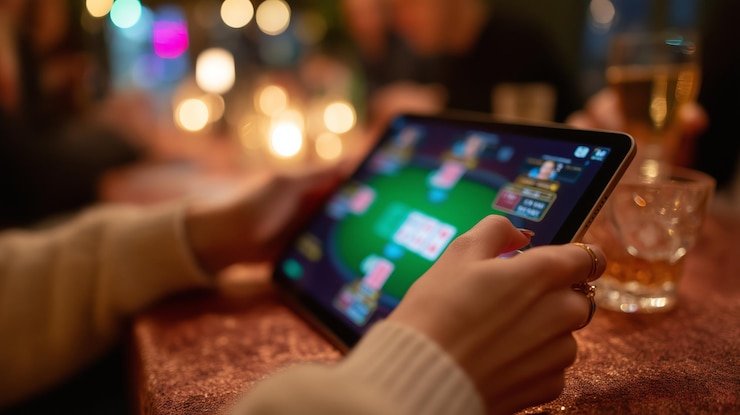 Antarmuka mobile api188 dengan tombol kontras